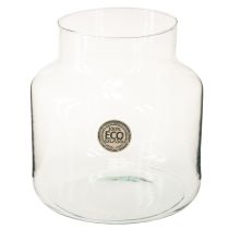 Artikel Glasvas Rund Blomvas Stor 100% Återvunnet Glas H20 Ø17cm