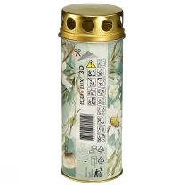 Artikel Gravljus med sorgdekorationsmotiv Ø6cm H17cm 6st