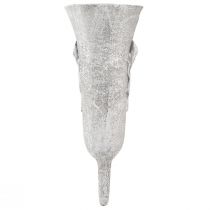 Artikel Begravningsvas Grå Vas med spike Calla-motiv H32,5cm