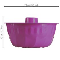 Artikel Bundtform, metall, dekorativ kakform, lila, Ø23cm, H12cm