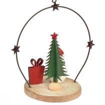 Artikel Dekorativ hängare Santa Claus Snowman Star H13cm 2st