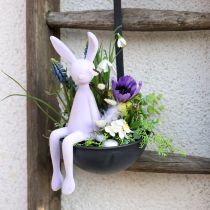 Artikel Bunny Edge Pall Påskharen flockad lila lila – 2:a valet – 28cm 3 st