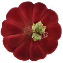 Artikel Höstdekoration pumpa flockad röd vinröd - pumpa dekoration för en unik höststämning 32cm