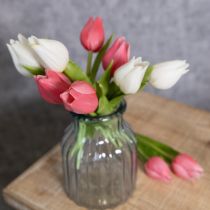Artikel Högkvalitativ tulpanblomma som en naturtro kopia för bordsvaser, 21 cm, 6 stycken