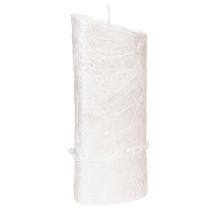 Artikel Bröllopsljus, silverbröllopsljus, vitt ljus 210/85mm