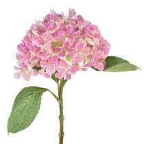 Artikel Hortensia konstgjord rosa konstgjord blomma rosa Ø15,5cm 45cm
