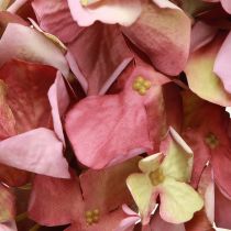 Artikel Hortensiakrans mauve rosa konstgjord dekorativ krans Ø30cm