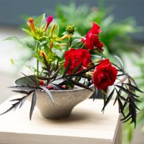 Artikel Rund mässingsblommig igelkott för blomsterarrangemang och ikebana