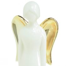Artikel Änglafigurer keramik ängel vitguld 6cmx5cmx15cm 2st