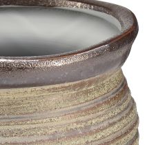 Artikel Keramisk krukkruka dekorativ vas metallic gråbrun 14×14cm