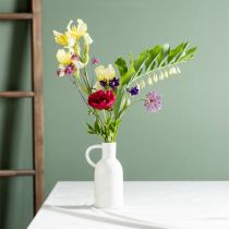 Artikel Keramikvas vit för torr dekoration vas med handtag Ø9cm H21cm