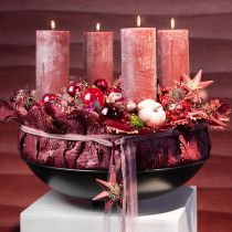 Artikel Ljus i rosa pelarljus gammalrosa 85×200mm 2 st