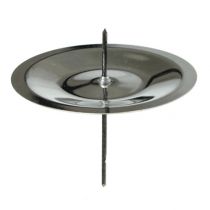 Artikel Ljusstake med tagg, silver 6 cm, 36 st