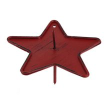 Ljusstjärna stjärna som sticker 9 cm röd