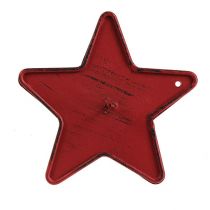 Ljusstjärna stjärna som sticker 9 cm röd