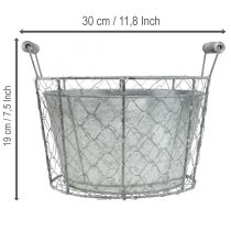 Artikel Trådkorgskruka för plantering, vårkorg, metall, Ø26cm