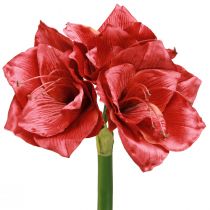 Artikel Konstgjord Amaryllis Konstgjorda Blommor Röda Ø18cm L68cm 2st