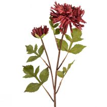 Artikel Konstgjord krysantemum i vinröd Ø5cm/Ø11cm L70cm