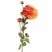 Artikel Konstgjorda Dahlia Dekorativa Blommor Orange Röd Ø10 L80cm 2st