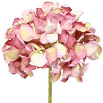 Artikel Konstgjord hortensia Stor Rosa Mauve Ø15cm L58cm 2st
