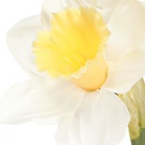Artikel Konstgjorda påskliljor sidenblommor vit påsklilja 40cm 3 st