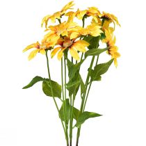 Artikel Konstgjorda solrosor Dekorativa blommor Gul 79cm 3st