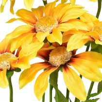 Artikel Konstgjorda solrosor Dekorativa blommor Gul 79cm 3st