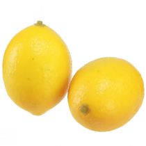 Artikel Konstgjord citron dekorativ frukt Ø4,5cm H6,5cm 12 st