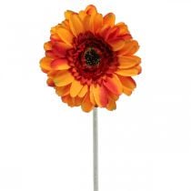 Konstgjord gerberablomma, konstgjord blomma orange Ø11cm 50cm