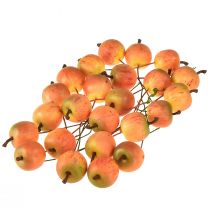 Artikel Konstgjort äpple 3cm på tråd 24 st