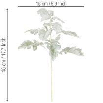 Artikel Konstgjord Senecio-gren (ambrosia), intrikat tillverkad, 45 cm, 3 stycken