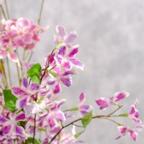 Artikel Konstgjord klematisblomma, hållbar bordsdekoration, 110 cm, 3 stycken