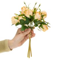 Artikel Konstgjord rosbukett, realistisk dekoration för vardagsrum, 31 cm, 3 stycken