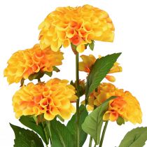 Artikel Konstgjorda blommor dekorativa dahlior konstgjorda gul orange 50cm