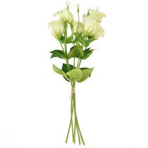 Artikel Konstgjorda blommor Eustoma Lisianthus gulgrön 52cm 5 st