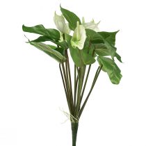 Artikel Konstgjorda blommor, flamingoblomma, konstgjord anthurium vit 36cm