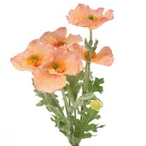 Artikel Konstgjorda blommor konstgjord vallmo blomdekoration 35cm knippe 3 st