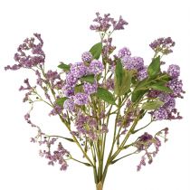 Artikel Konstgjord blombukett sidenblommor bärgren lila 51cm