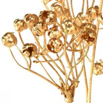 Artikel Konstgjorda växter lin konstgjorda guld Adventsdekoration 54cm 4 st