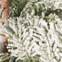 Artikel Konstgjord gran på metallplatta snö vinterdekoration 35x115cm