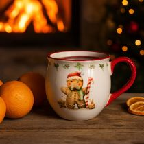 Artikel Pepparkaksgubben mugg keramisk julmugg H9,5 cm