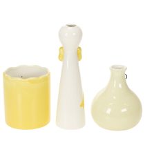 Artikel Set med dekorativa keramikfigurer av ankor med glasögon, 25 cm, 3 st