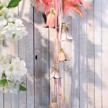 Artikel Liljekonvalj keramiska blommor dekoration för upphängning Ø5cm 6 st