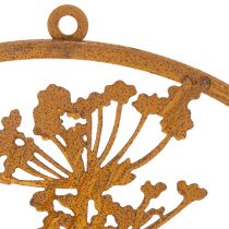 Artikel Metallring, rostig metall, dekorativ ring, väggdekoration, dillkvist, Ø38cm