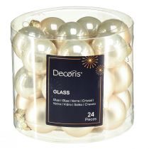 Artikel Minijulgranskulor glaspärlgranskulor Ø2,5cm 22 st