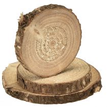 Artikel Mini träskivor, naturlig dekoration, Ø3-6 cm, 600 g, gör-det-själv-pyssel