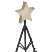 Artikel Mini julgran metall trä svart natur 28cm 2st