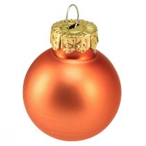 Artikel Mini julkulor glas orange pumpa Ø2,5cm 22 st