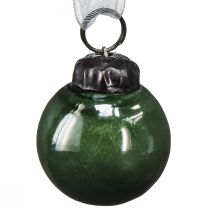 Artikel Mini julkulor glaskulor grön Ø3cm 18 st i glas