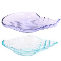 Artikel Skaltallrik dekorativ snigelglasskål blå 19,5/21cm 2st